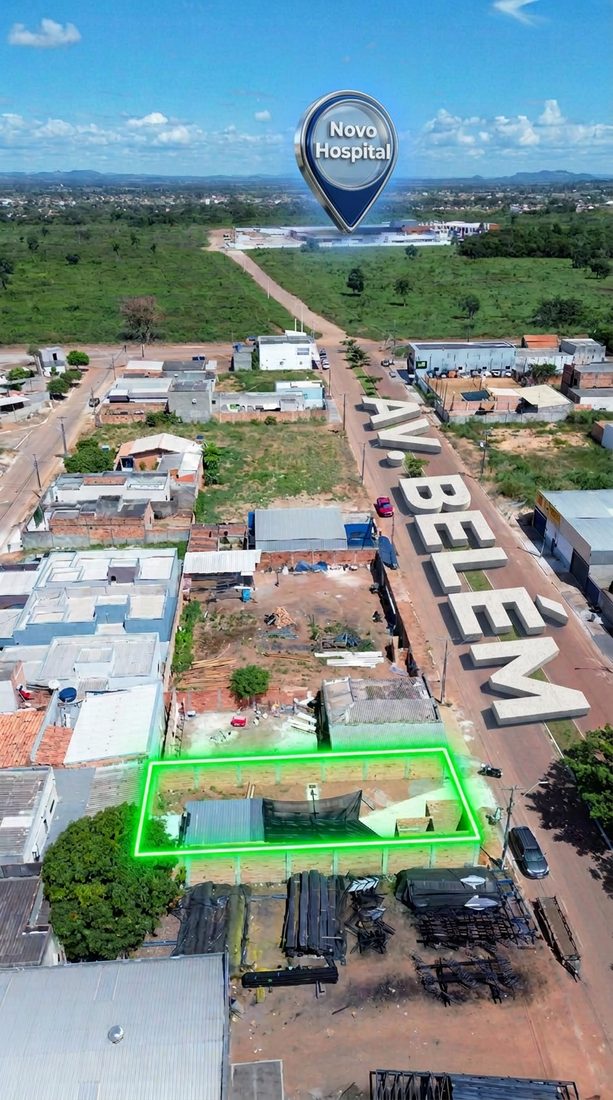 Trabalho IA — vista aérea de lote demarcado